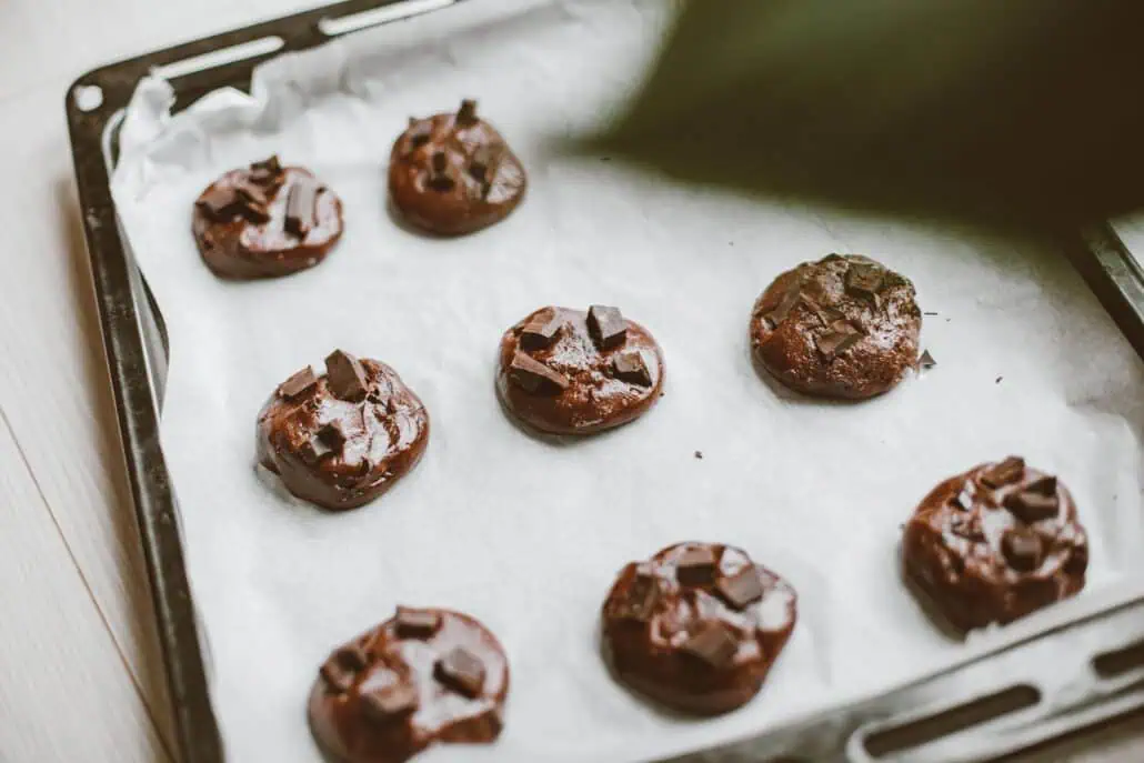cookies on a baking sheet before baking Making room for whimsy