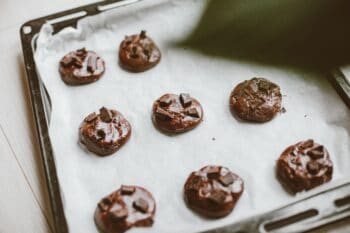 cookies on a baking sheet before baking Making room for whimsy