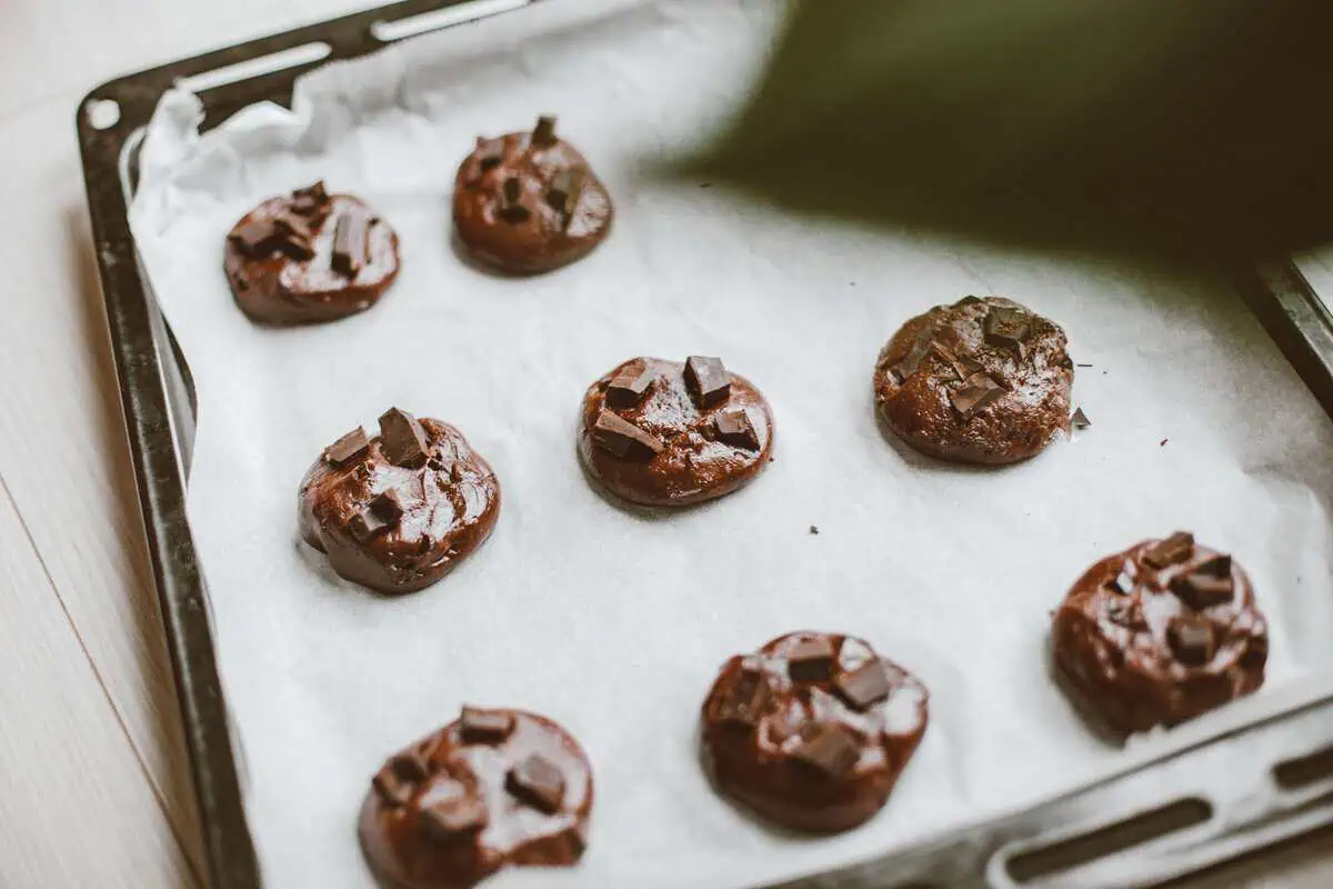 cookies on a baking sheet before baking Making room for whimsy